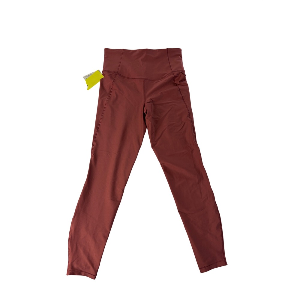 All In Motion Legging Womens S Effortless Support Pocket 7/8 High Rise Rust NWT